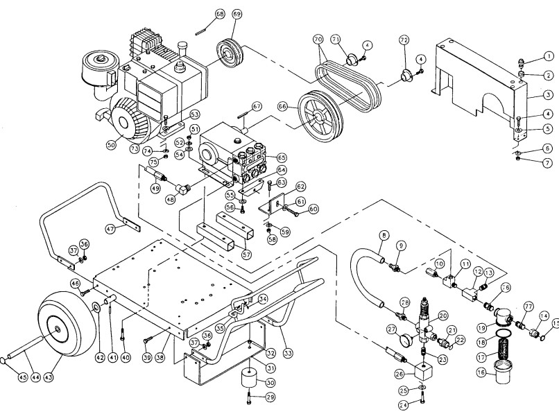 MITM CW-2405-0MGH pressure washer parts and manual